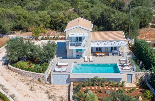 Markoulata Villa | Fiscardo Luxury Stone Villa Suzana ,with sunset view!