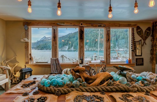 Homer Cabina | Alaska BEACH FRONT CABIN vista al mar artista pescando destino al aire libre