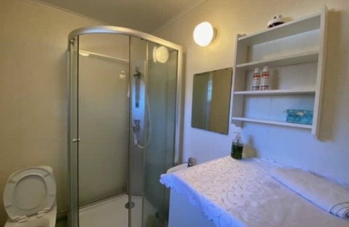 Ramsjo Casa | Fiska och bo på Ramsjö camping i stor timmerstuga