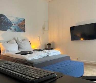 Wittenberge Apartamento | Five-O Apartment Precht - QueenSize Bett