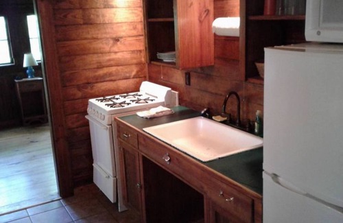 Hot Springs Cabina | FIVE POINTS~LAKE HAMILTON: Cabin#B ~ 1BR w/2 Queen Beds, Futon in LR, Full Kitchen, Breakfast "Fixins" Provided, Handicap Accessible w/Wheelchair Ramp