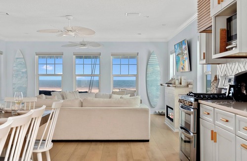 Flagler Beach Casa | Flagler Beachfront Ocean View Paradise + Surfboards & Golf Cart