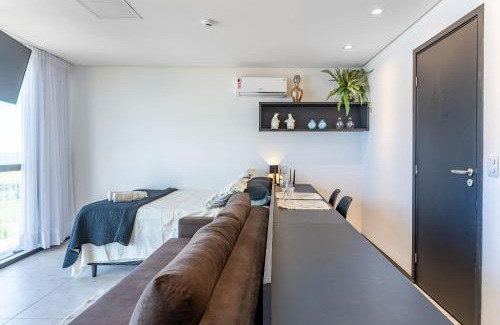 Barra de Jangada Apartamento | Flat Beira-Mar Vista Rio | Piscina & Sauna HS2203