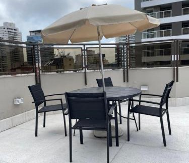 Gonzaga Apartamento | Flat em Hotel com Estacionamento Grátis e Piscina