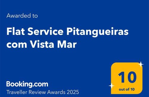 Pitangueiras Apartamento | Flat Service Pitangueiras com Vista Mar