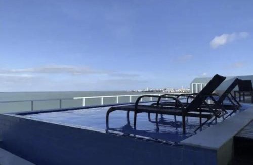 Cabedelo Apartamento | Flat vista mar de Intermares completíssimo 508