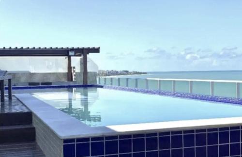 Cabedelo Apartamento | Flat vista mar de Intermares completíssimo 508