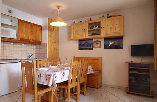 Aussois Apartamento | Piso -1, terraza, tv, local para esquís, 38m², Aussois