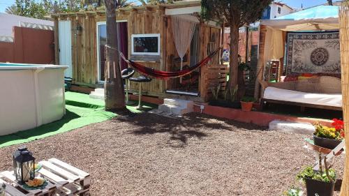 Telde Otro | Flor de Loto Romantic Woodhouse casita camping