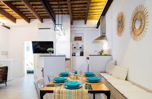 El Cabanyal Apartamento | FLORIT FLATS - Cabanyal 3 Bedroom WIFI AC Terrace Beach Penthouse