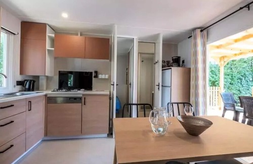 Verruyes Casa | Flower Camping Côté Lac *** - Mobile home Premium 3 bedrooms 34m2 Covered terrace 15m2 + LV + TV 6 persons