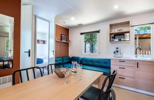 Verruyes Casa | Flower Camping Côté Lac *** - Mobile home Premium 3 bedrooms 34m2 Covered terrace 15m2 + LV + TV 6 persons