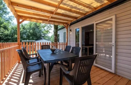 Verruyes Casa | Flower Camping Côté Lac *** - Mobile home Premium 3 bedrooms 34m2 Covered terrace 15m2 + LV + TV 6 persons