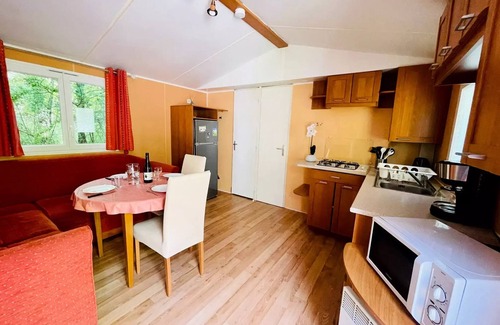Camon Casa | Flower Camping LA GDPOLA *** - Mobile home Oak Comfort 30m2 - 2 bedrooms + covered terrace 14m2 4 people