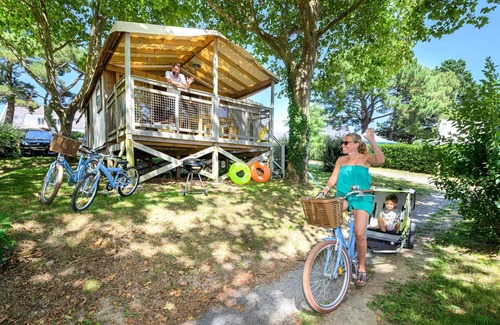 Vannes Casa | Flower Camping Le Conleau **** - Mobil-home Bois COMFORT 29m2 (2 bedrooms) + Terrace + TV + Pedestrian area + Nespresso 6 people
