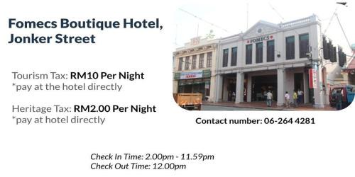Jonker Walk Hotel | Fomecs Boutique Hotel, Jonker Street