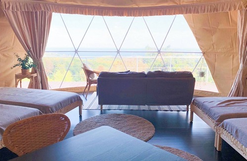 Futo Cabina | For 2 people 7m dome tent C overlooking Sagami B / Ito Shizuoka