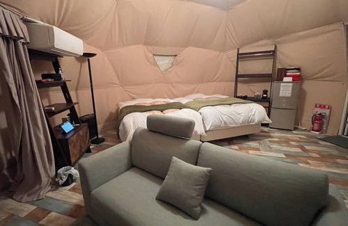 Futo Cabina | For 4 people Premium Dome 6m Tent F with shower / Ito Shizuoka