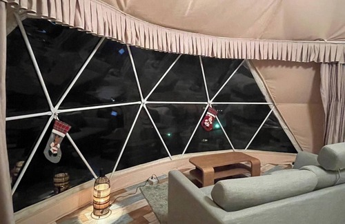 Futo Cabina | For 4 people Premium Dome 6m Tent F with shower / Ito Shizuoka