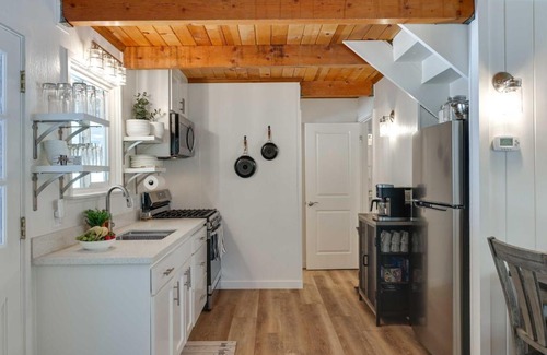 Cold Springs Casa | Forested Cold Springs Cabin with Wood-Burning Stove!
