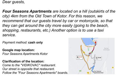 Skaljari Apartamento | Four Seasons Apartments