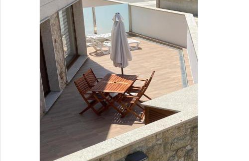 Fazouro Apartamento | Foz Playa Rapadoira - Bajos con terraza