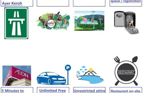 Malacca City Apartamento | FREE 4 WATER THEMEPARK Tickets & WiFi Stay Melaka