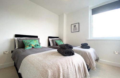 Southampton City Centre Apartamento | !FREE PARKING with BALCONY! - Ocean Views Apartment - 4 single beds or 2 doubles