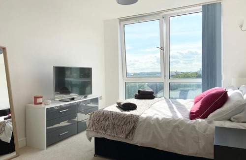 Southampton City Centre Apartamento | !FREE PARKING with BALCONY! - Ocean Views Apartment - 4 single beds or 2 doubles