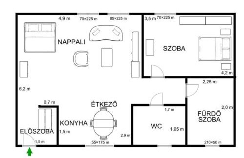 Siofok-Sosto Apartamento | Fresh Garden Wellness apartman 2 em 6