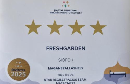 Siofok-Sosto Apartamento | FreshGarden 102 Siófok