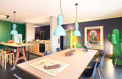 Gundelfingen Apartamento | Friz 8 - Art Apartment mit 150 qm, 2 Doppelzimmer + 2 Einzelbetten, Max. für 6 Personen