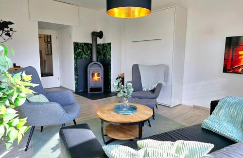 Groenebach Apartamento | Fuchsbau mit Kamin & Terrasse & Garten