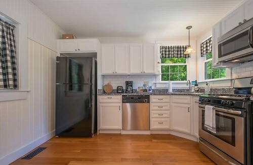 Lake Lure Cabaña | Full Bloom: Lake Cottage with Hot Tub, Walkable to Lake Lure Beach, Marina and Chimney Rock Village!
