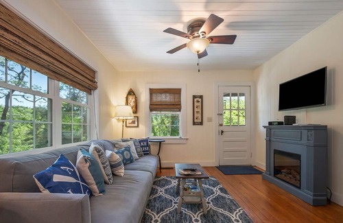 Lake Lure Cabaña | Full Bloom: Lake Cottage with Hot Tub, Walkable to Lake Lure Beach, Marina and Chimney Rock Village!
