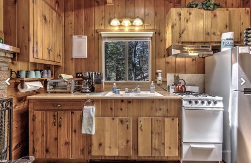 Idyllwild Cabina | Fully fenced backyard for pets. Pets stay free!