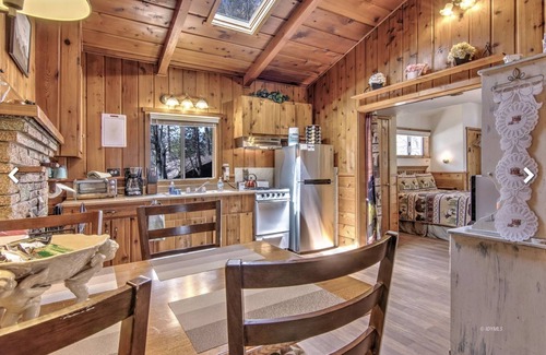 Idyllwild Cabina | Fully fenced backyard for pets. Pets stay free!
