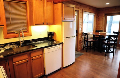 St Croix Falls Cabina | Fun cabin on Deer Lake in delightful Saint Croix Falls with dock. Sleeps 6.
