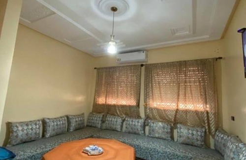 Meknes Apartamento | Furnished apartment with 2 bedrooms, kitchen, bathroom and living room