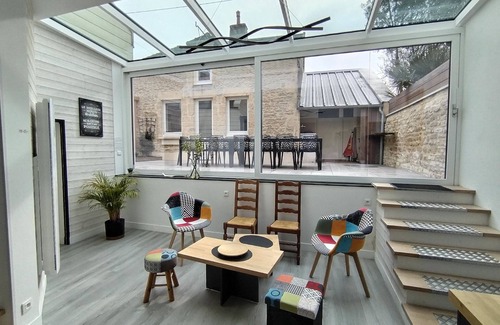 Grandcamp-Maisy Casa | Furnished tourist house *** with sea view on all levels and 150 m from the beach