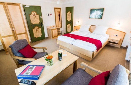 Oberammergau Cama Y Desayuno | Gästehaus Enzianhof Hotel garni - habitación doble