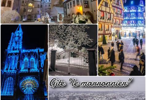 Chatenois Apartamento | Gîte avec parking, au calme, entre Colmar-Riquewihr et Obernai ,marchés de Noël, 3 chambres, avec terrasse