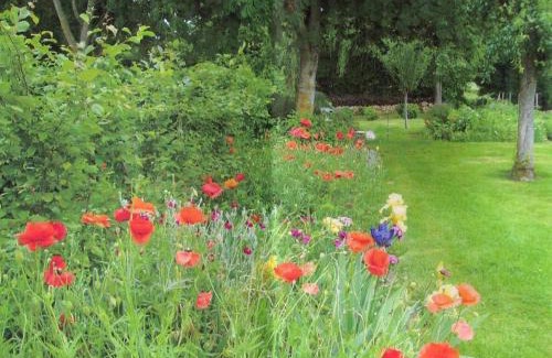 Saint-Jouin-de-Blavou Casa | Gîte familial avec grand jardin fleuri, cheminée et activités extérieures, proche Petite Cité de Caractère - FR-1-497-38