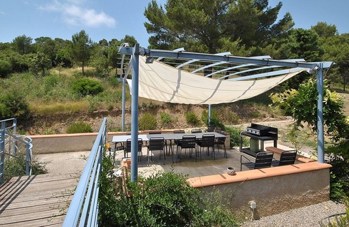 Saint-Andre-de-Roquelongue Cabaña | Gîte "l'horizon des Corbières", Maison en Pierre de 260 m2 Avec Piscine