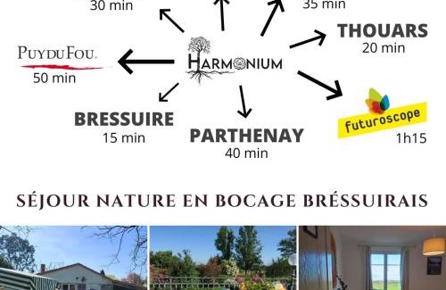 Argentonnay Casa | Gîte Harmonium pour un séjour au calme