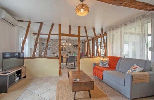 Beaumont-en-Beine Casa | Gîte Marotte - Climatisé avec Jardin