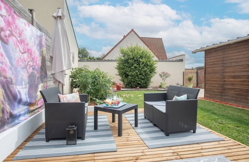 Beaumont-en-Beine Casa | Gîte Marotte - Climatisé avec Jardin