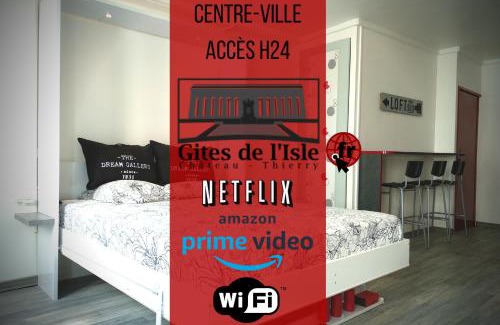 Chateau-Thierry Apartamento | Gîtes de l'isle Centre-Ville - WiFi Fibre - Netflix, Disney, Amazon - Séjours Pro