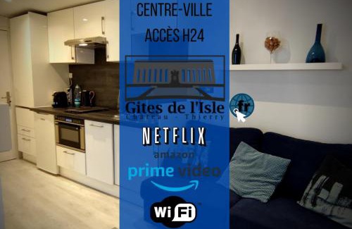 Chateau-Thierry Apartamento | Gîtes de l'isle Centre-Ville - WiFi Fibre - Netflix, Disney, Amazon - Séjours Pro