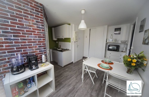 Anatole France Danton Apartamento | Gîtes Havrais - Gîte Tellier - Old Center - Apartamento con jardín